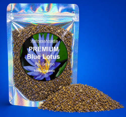 Blue lotus flower pre - pre-ground,
